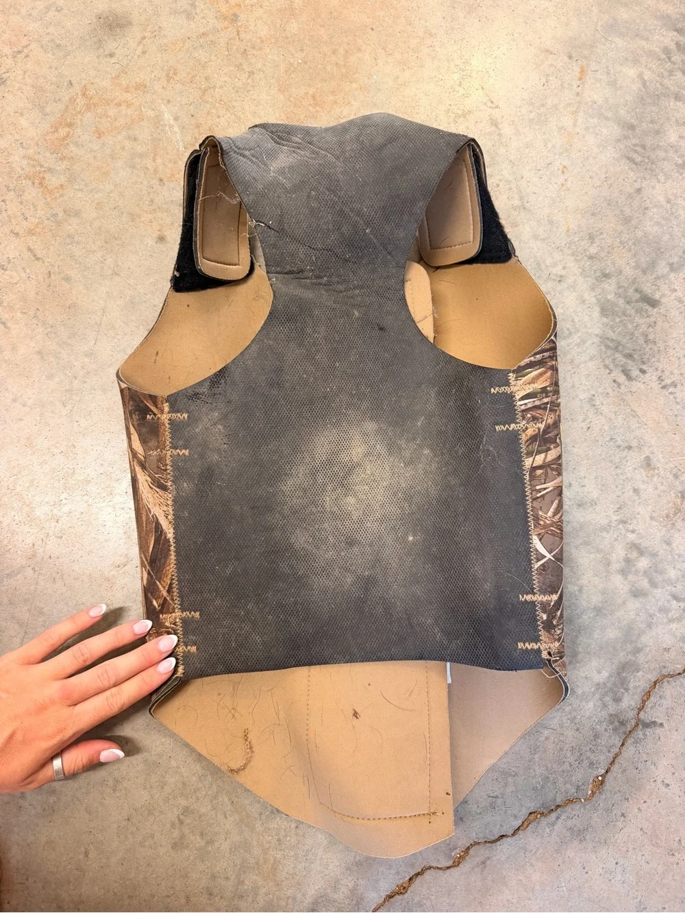 Browning Brown Realtree-Style Camo Vest with Yellow Logo